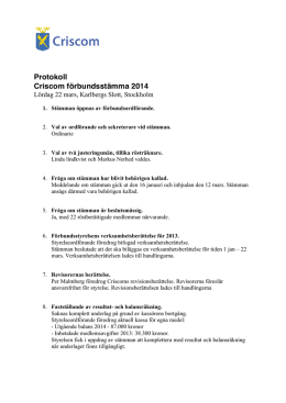 Stämma 2014_protokoll