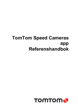 TomTom Speed Cameras app