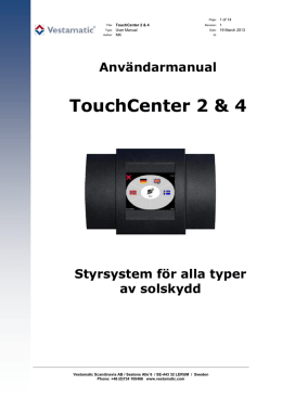 TouchCenter 2 & 4