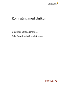 Kom igång med Unikum