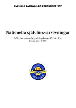 Nationella självförsvarsövningar - Swedish ITF Taekwon