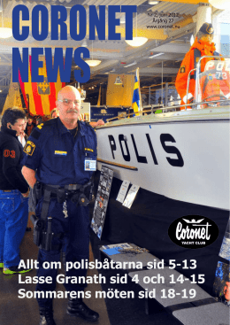 Allt om polisbåtarna sid 5-13 Lasse Granath sid 4 och 14