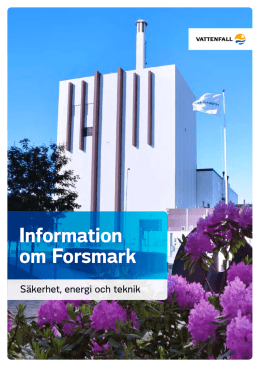Information om Forsmark 2013