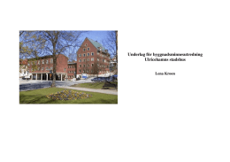 Underlag för byggnadsminnesutredning Ulricehamns stadshus