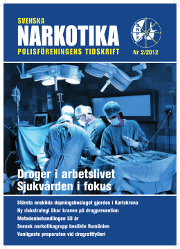 SNPF 2 2012 - Svenska Narkotikapolisföreningen