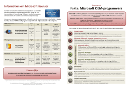 OEM-licens - Microsoft