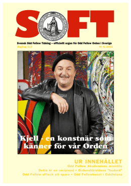 Kjell - en konstnär som känner för vår Orden - IOOF av Sverige