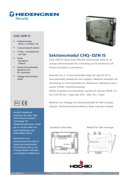 CHQ-DZM(SCI)IS v4.02 - Hedengren Security AB