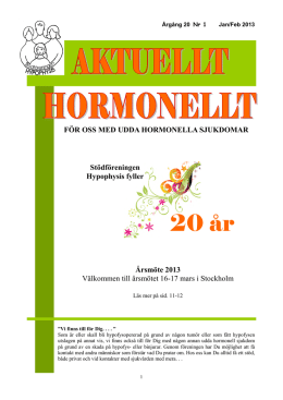 Aktuellt Hormonellt nr 1 2013