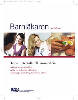 Nr 6 Interkulturell barnmedicin