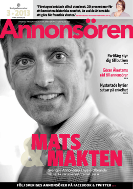 Annonsören nr 3 2013 - Sveriges Annonsörer