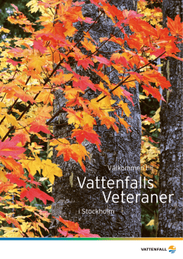 medlemsinformation - Vattenfalls Veteraner i Stockholm