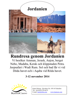 Rundresa genom Jordanien Jordanien