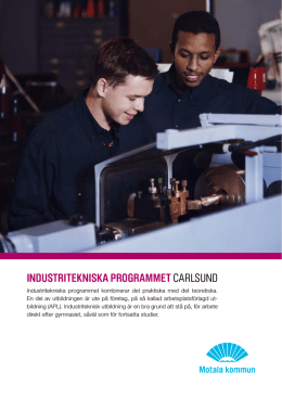 IndustrIteknIska programmet Carlsund