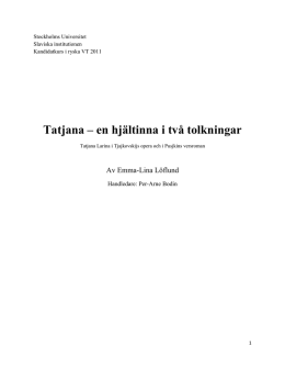 Ladda ner uppsatsen som pdf - Slaviska institutionen