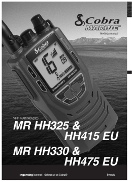MR HH325 & HH415 EU MR HH330 & HH475 EU
