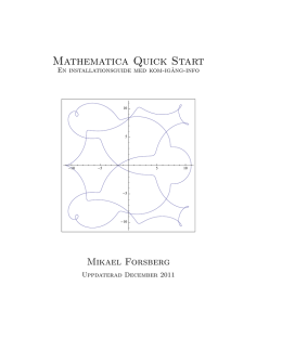 Mathematica Quick Start
