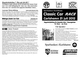 2012 Program (pdf) - Blekinge Classic Car Club