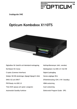Opticum Kombobox X110TS