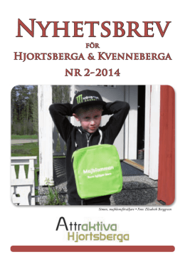 Nyhetsbrev 2014 2 - Hjortsberga & Kvenneberga