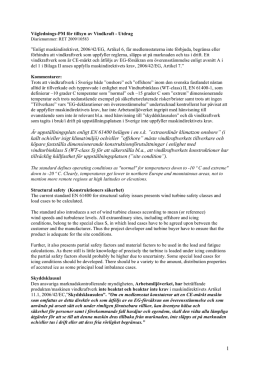 1 &Auml;r uppst&auml;llningsplats enligt EN 61400 bel&auml;gen i en