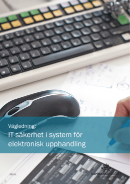 IT-säkerhet i system för elektronisk upphandling