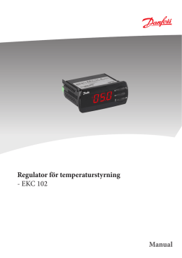 Regulator för temperaturstyrning