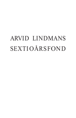 Läs mer - Arvid Lindmans 60