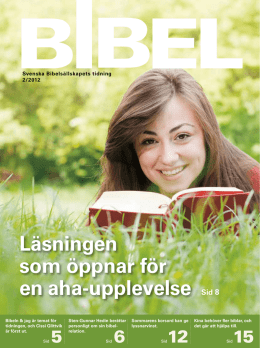 Nummer 2 2012 - Svenska Bibelsällskapet
