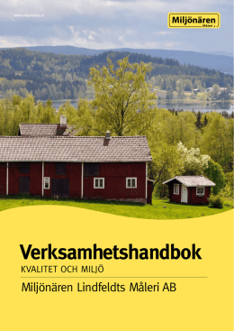 Verksamhetshandbok – Kvalitet och miljö