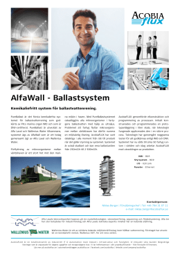 AlfaWall - Ballastsystem