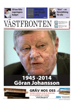 1945 -2014 Göran Johansson