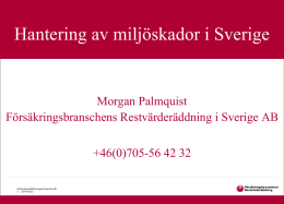 Hantering av miljöskador i Sverige