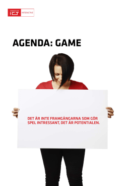 AGENDA: GAME - Interactive Institute
