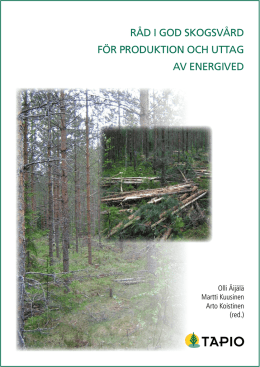råd i god skogsvård för produktion och uttag av energived