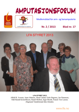 Nr. 2 - 2013 - Landsforeningen for amputerte