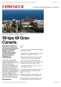 59 tips till Gran Canaria | Res | Resor Resetips