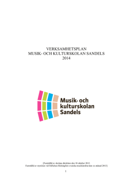 bilaga - Musik- och kulturskolan Sandels
