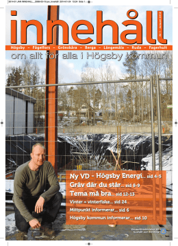 Tidningen Innehåll nr 1 januari 2014