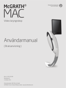 McGRATH® MAC Svensk Operatorshandbok (.pdf)