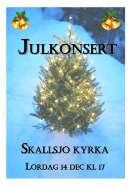 JULKONSERT - Skallsjö Vokalensemble
