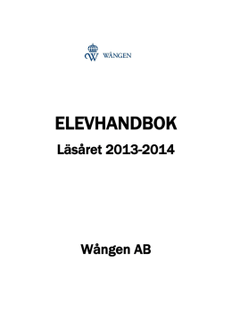 Elevhandbok 2013-2014