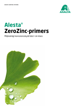 ZeroZinc broschyr - Axalta Coating Systems