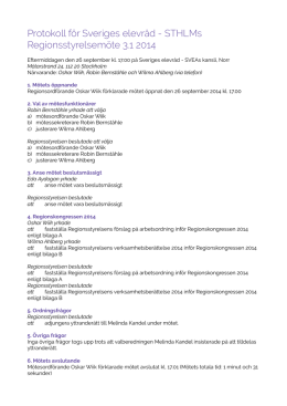 Protokoll_STHLM_3.1_2014 - Sveriges elevråd – SVEA