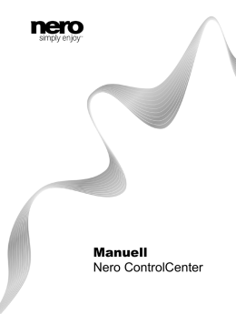 Manuell Nero ControlCenter