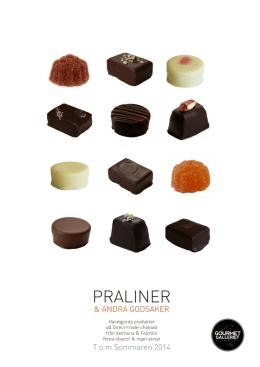 PRALINER - Gourmetgalleriet.se