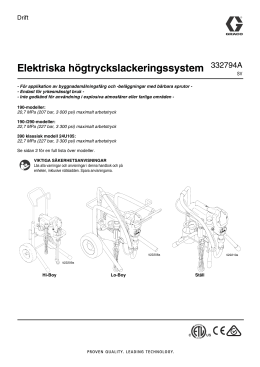 332794A - Electric Airless Sprayers Operation (Swedish