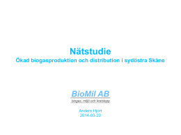 Nätstudie - Biogasmitt