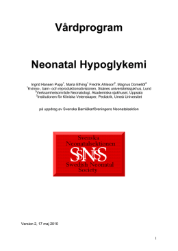 Neonatal Hypoglykemi