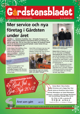 Mer service och nya företag i Gårdsten under året